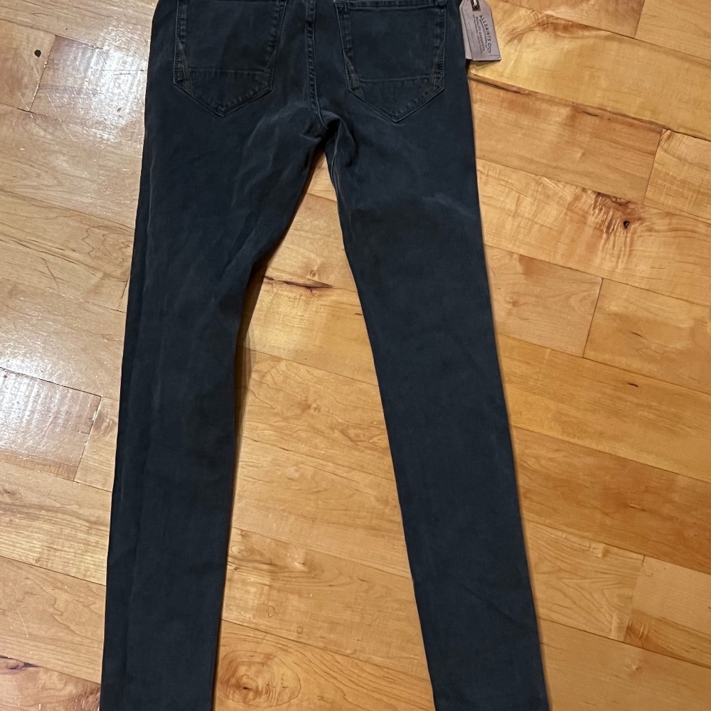 Never worn All Saints Dark Gray - Faded Black Straight Leg Tex Ashby Jeans size